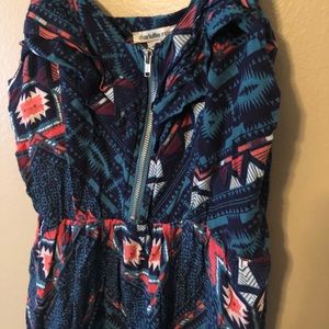 Maxi dress with short sleeves